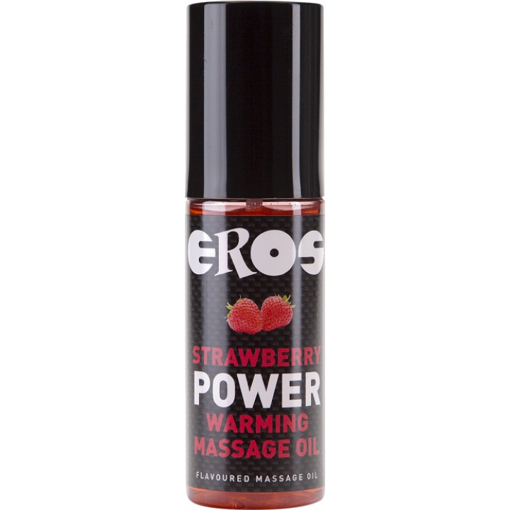 EROS Massageöl mit Wärmeeffekt und Erdbegeschmack POWER LINE
