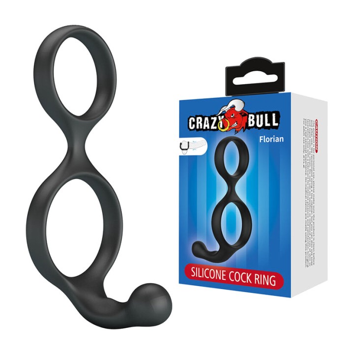 CRAZY BULL Doppelring aus Silikon für Penis und Eier