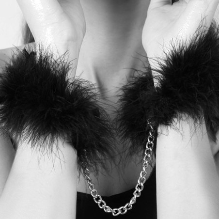 feathered handcuffs za-za-zu