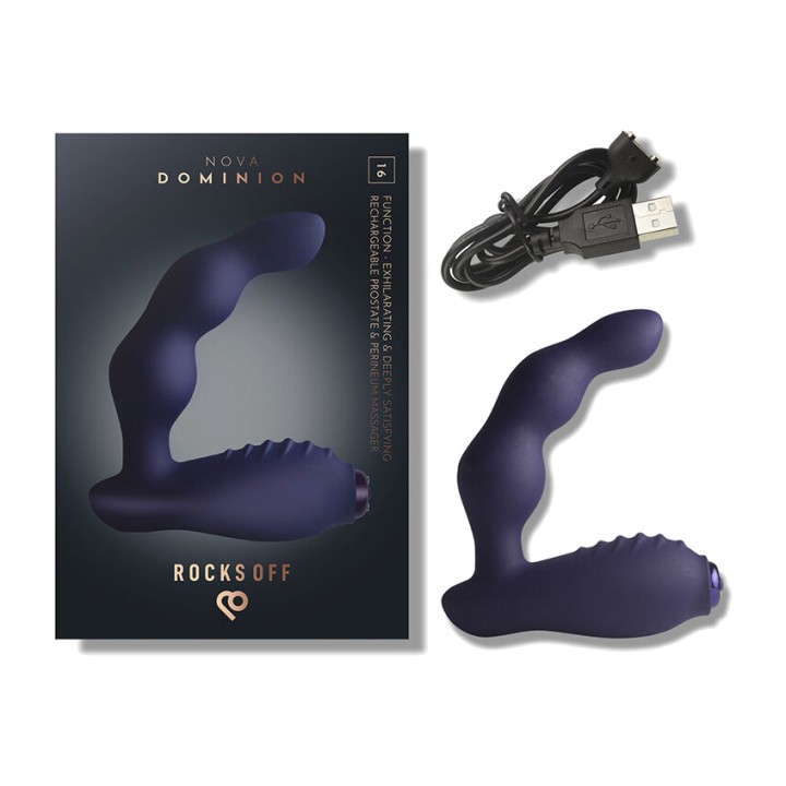 ROCKS-OFF Rechargeable 16-function prostate and perineum