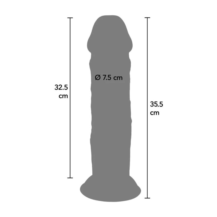 GET REAL Realistischer dicker Doppeldicht-TPE-Dildo DELUXE