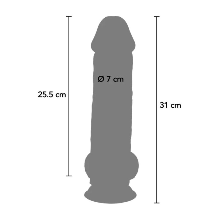GET REAL Realistic extra thick penis with testicles DELUXE
