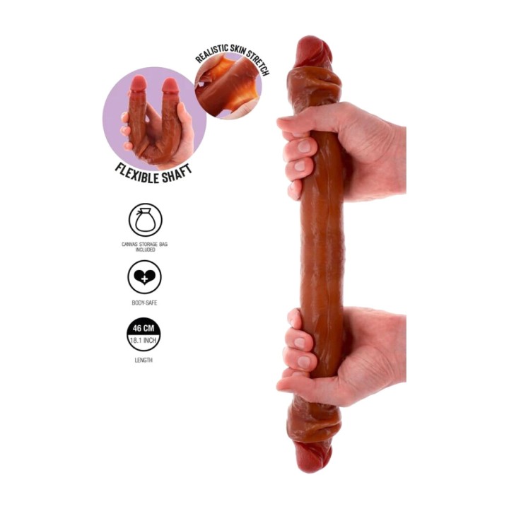 GET REAL Double-ended silicone dildo 46 CM D-244991