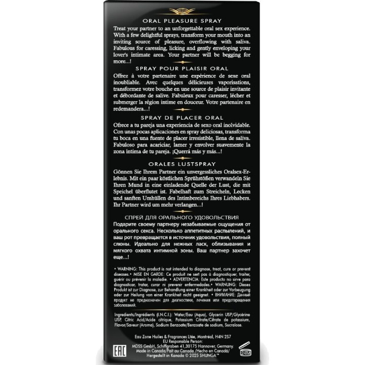 SHUNGA Oral spray met smaak WAVES PLEASURE 20 ML D-244894VAR
