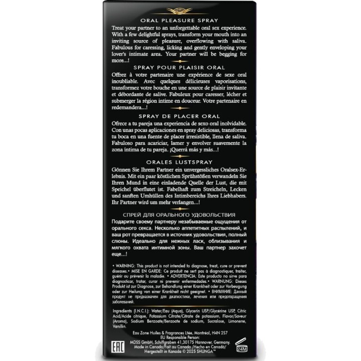 SHUNGA Szószexsprayรส WAVES PLEASURE 20 ML D-244894VAR