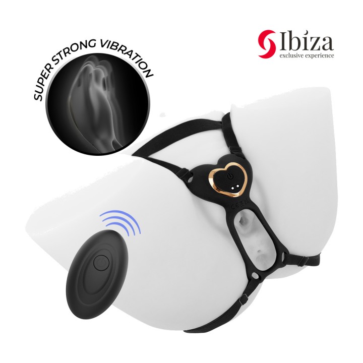 IBIZA TECHNOLOGY Vibrator for couples in heart-shaped thong