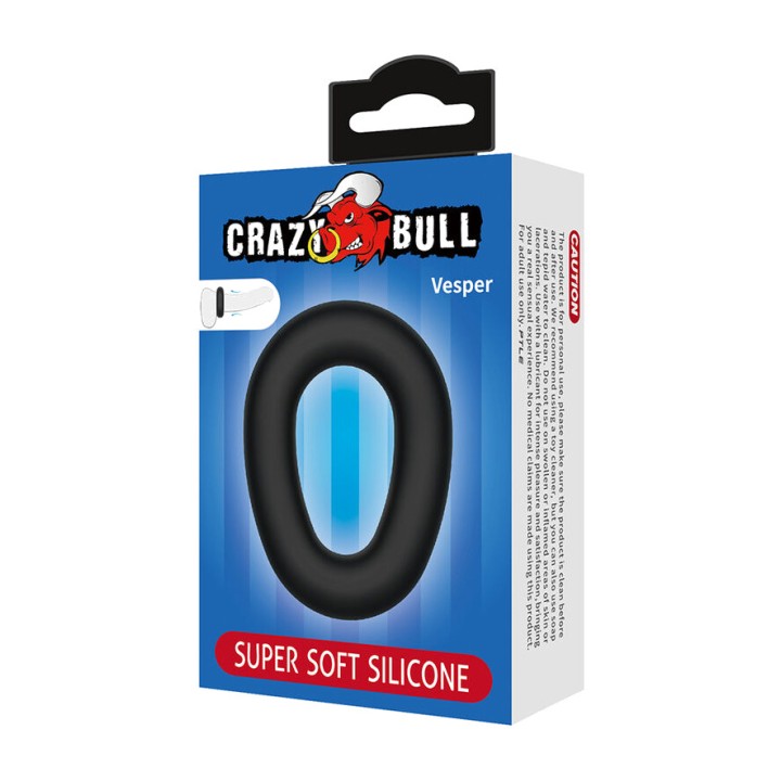 CRAZY BULL Silikonový extramôže soft penis ring VESPER-55224
