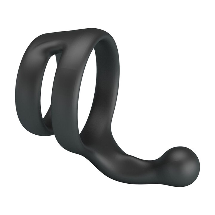 CRAZY BULL Anel duplo para pênis e testículos de silicone