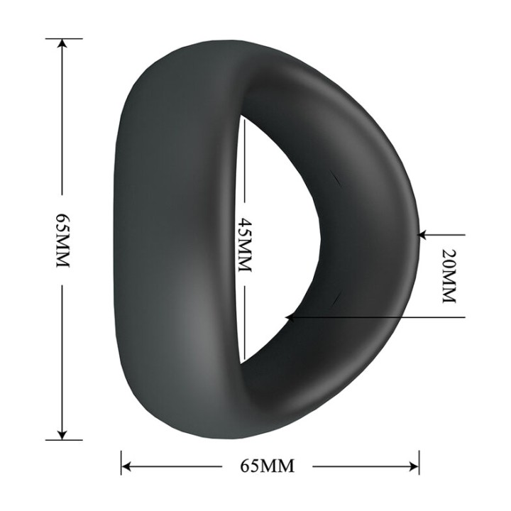 CRAZY BULL Anel ergonômico para pênis de silicone VALEN