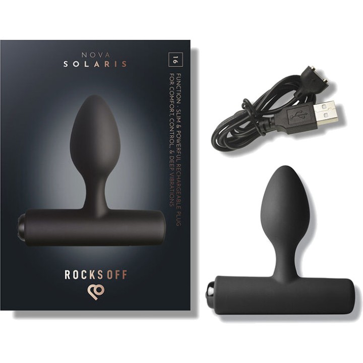 ROCKS-OFF Fine rechargeable anal vibrator with 16 functions