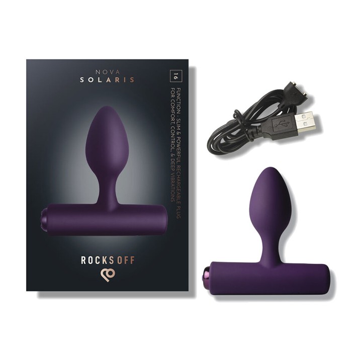 ROCKS-OFF Fine rechargeable anal vibrator with 16 functions