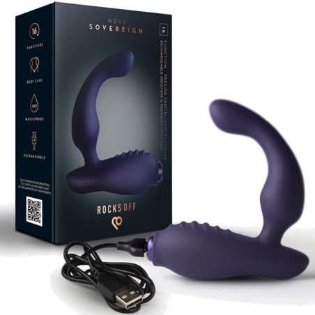 masseur de prostate et périnée rechargeable à 16 fonctions nova-sovereign