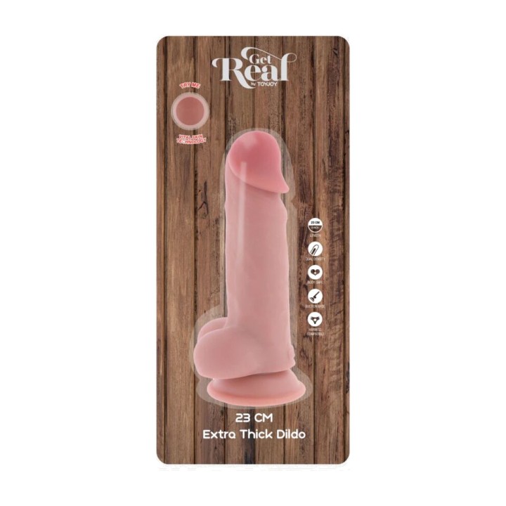 GET REAL Realistischer extra dicker Penis mit Eiern DELUXE