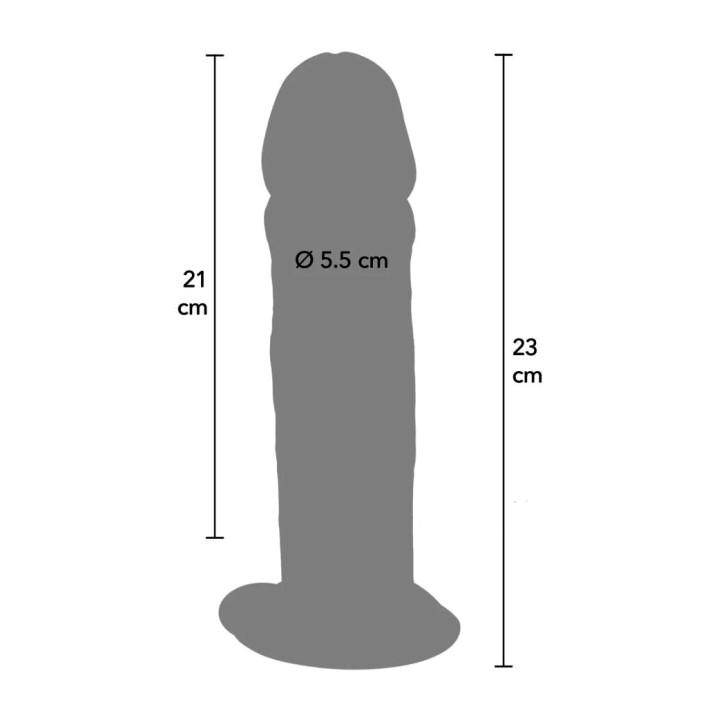 GET REAL Realistischer dicker Doppeldicht-TPE-Dildo DELUXE