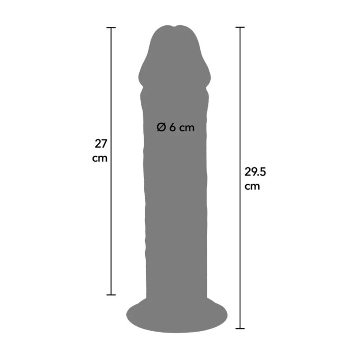 GET REAL Realistic Thick Dual Density TPE Dildo DELUXE 29,5