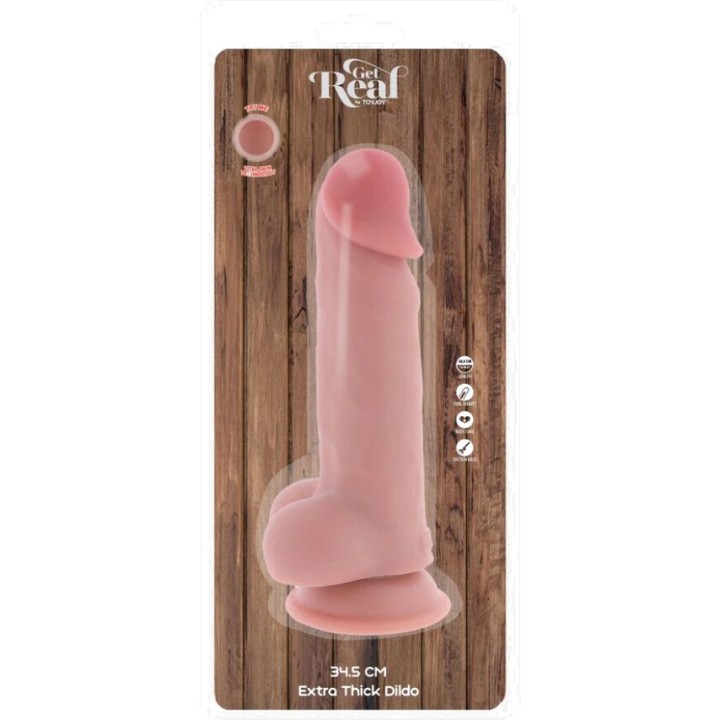 GET REAL Realistischer extra dicker Penis mit Eiern DELUXE