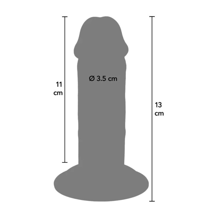 GET REAL Realistischer dicker Doppeldicht-TPE-Dildo DELUXE