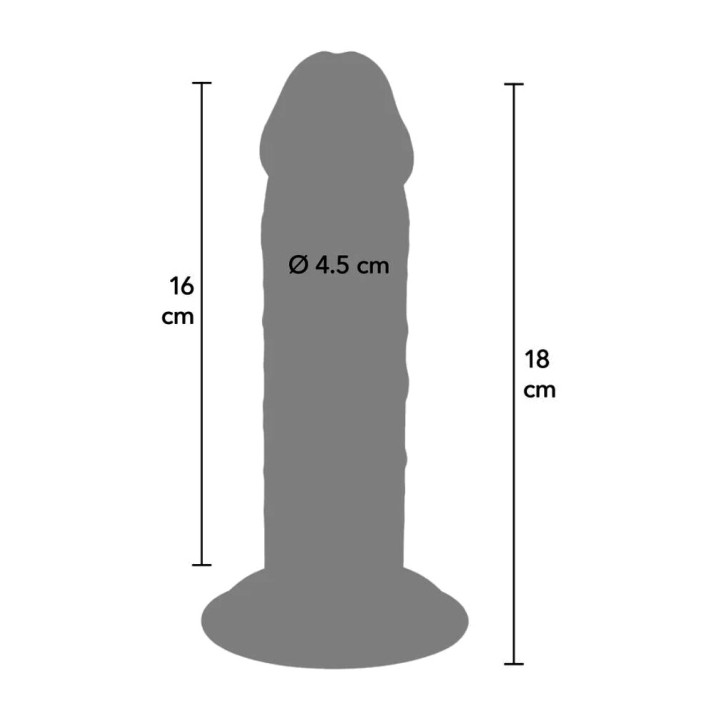 GET REAL Realistischer dicker Doppeldicht-TPE-Dildo DELUXE