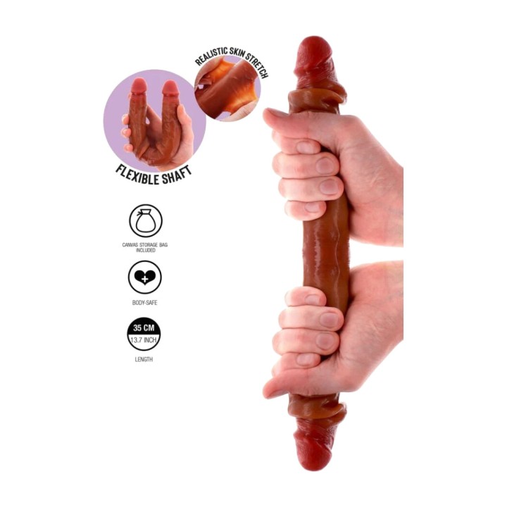 GET REAL Dildo double en silicone 35 CM D-244989