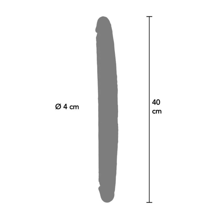 GET REAL Dildo doppio in silicone 40 CM D-244990