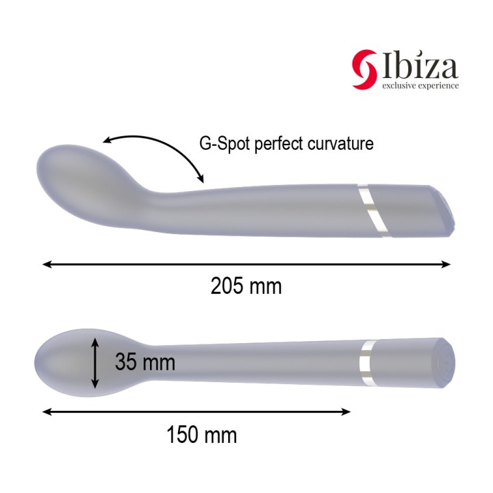 IBIZA TECHNOLOGY Rechargeable G-Spot Vibrator with 10