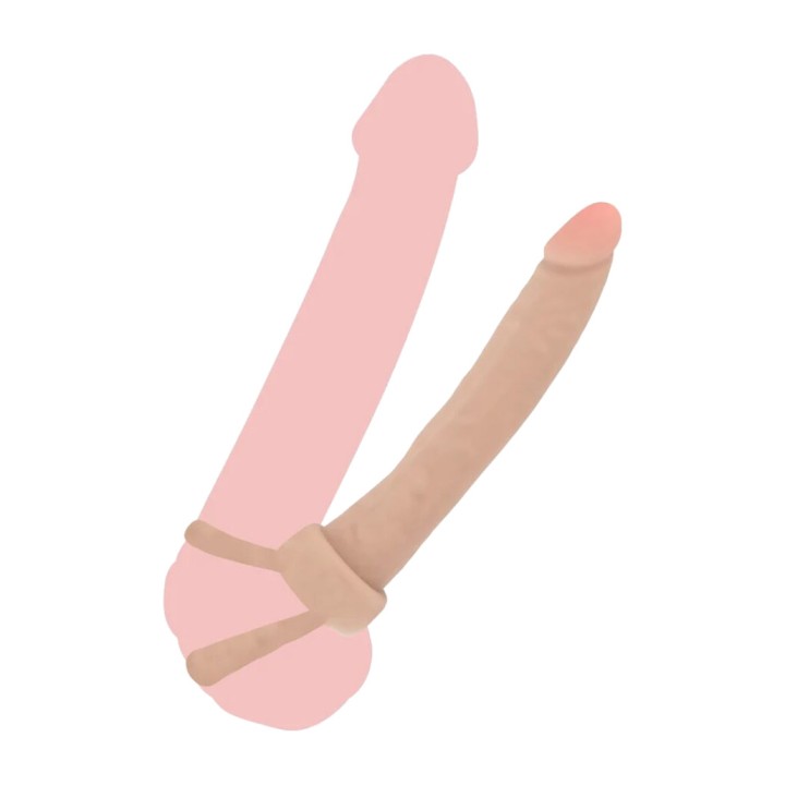 GET REAL Anal-Dildo aus Silikon DOUBLE TROUBLE 16 CM