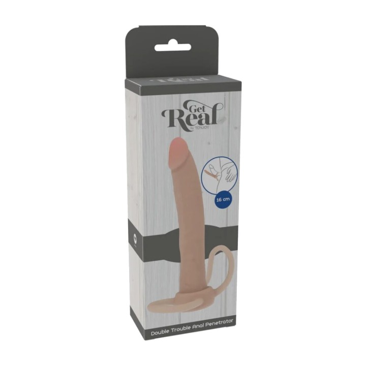 GET REAL Anal-Dildo aus Silikon DOUBLE TROUBLE 16 CM