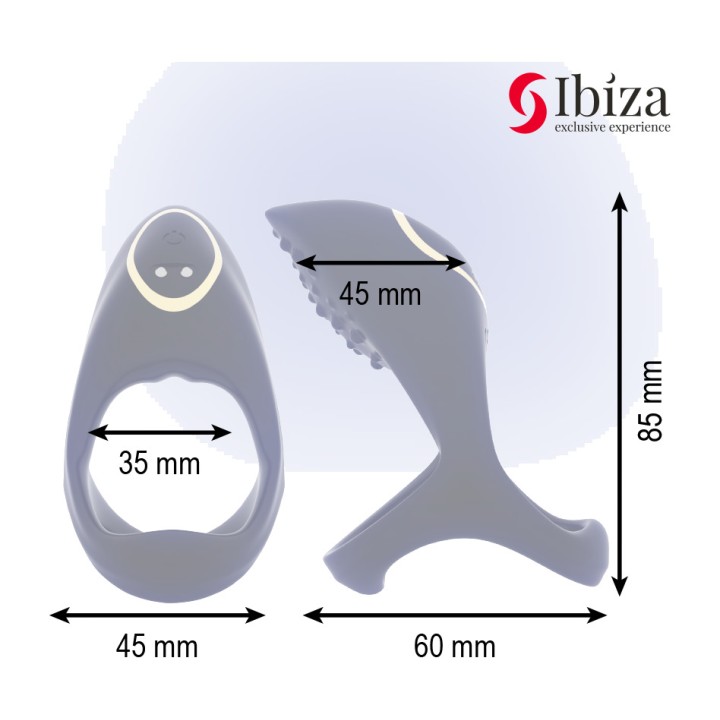 IBIZA TECHNOLOGY Multisensory vibrating ring for the penis
