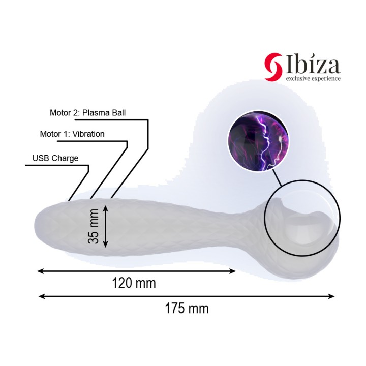IBIZA TECHNOLOGY Vibrateur et stimulateur avec sphère de