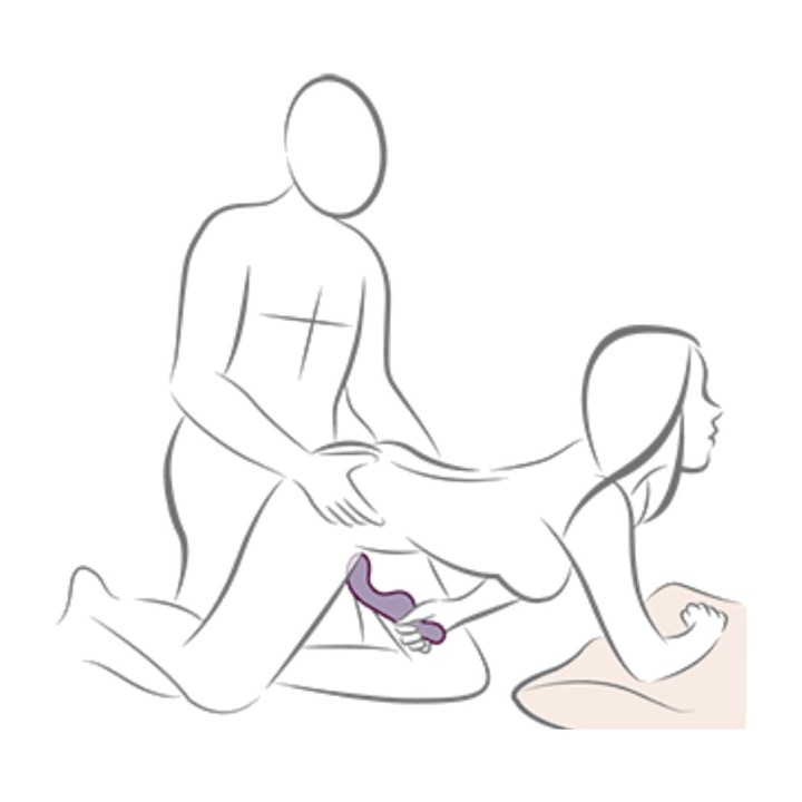 ROCKS-OFF Vibratorski sit-on stimulator klitorisa RUBY GLOW