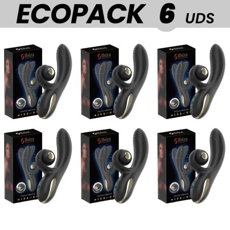pack med 6 vibratörer med kurvad stimulatör och vibrorotation ecopack twister curve