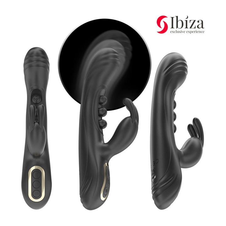 IBIZA TECHNOLOGY Rabbit-Vibrator mit Perlen und