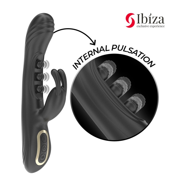 IBIZA TECHNOLOGY Rabbit vibrator with pearls and pulsation