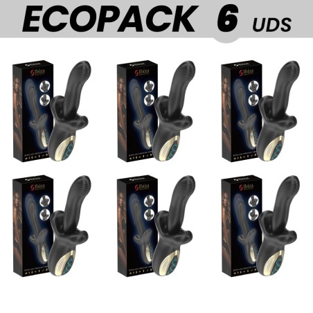 kit com 6 vibradores potentes com efeito de empurrão e mordida ecopack-thrusting-biting