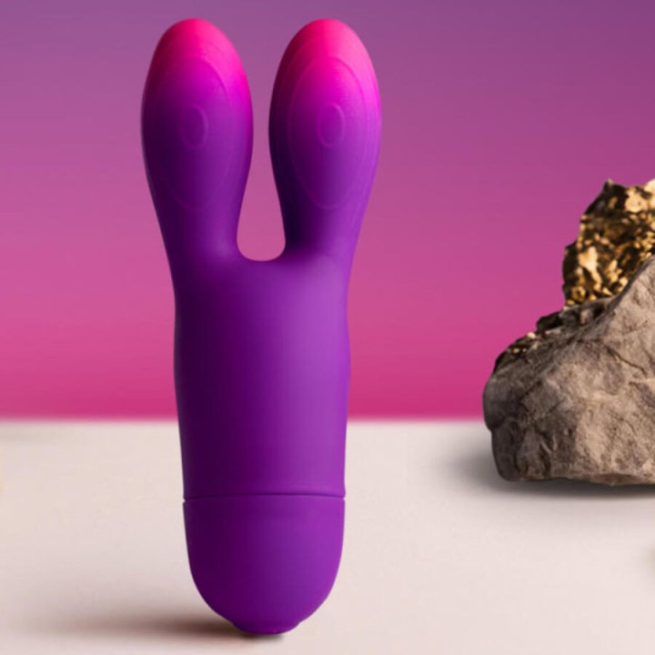 ROCKS-OFF Vibrator cușcă flexibil GLO-GIRL BUNNY D-244037