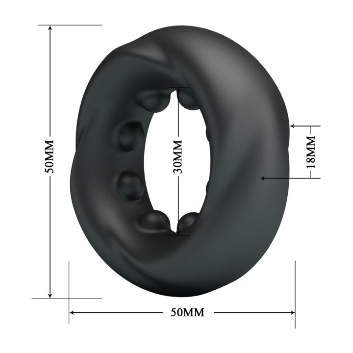 CRAZY BULL Anell de silicona per penis model 4 DAQUEZ-52949