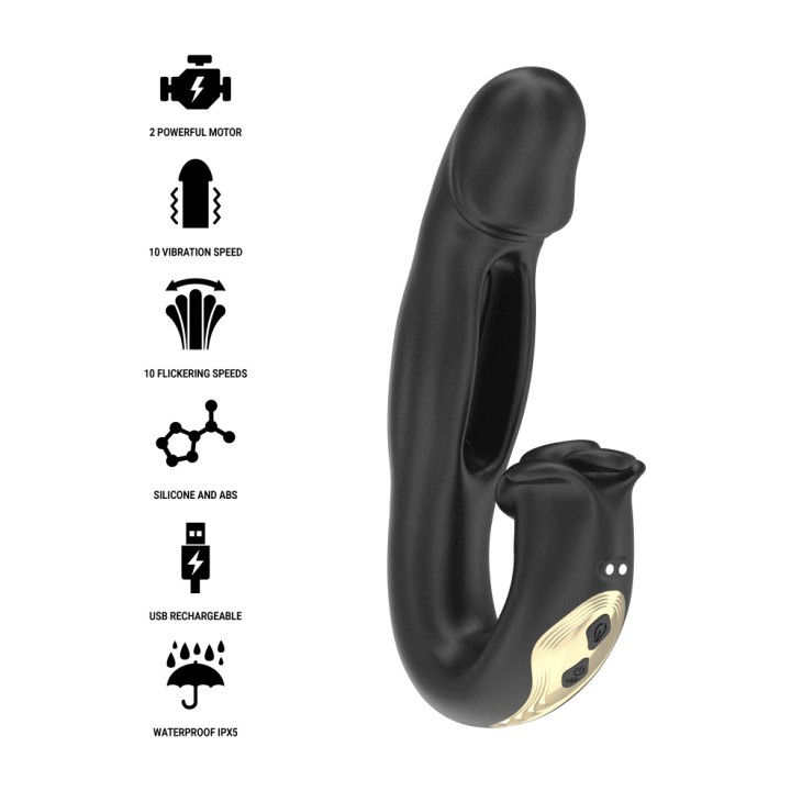 IBIZA TECHNOLOGY Vibrateur avec effet oscillant et