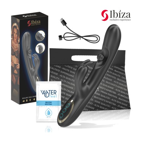powerful rabbit vibrator with rotating massage pearl rolling