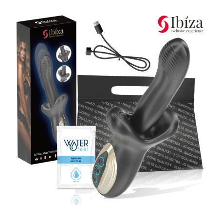 vibrador potente con efecto de empuje y mordisco thrusting-biting