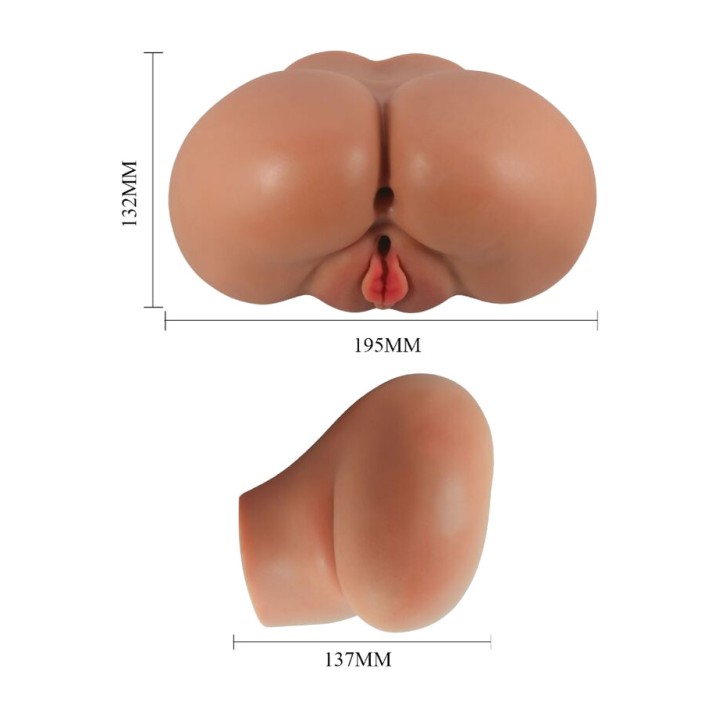 CRAZY BULL Ryggkæmpe vibrerende realistiske vaginal og
