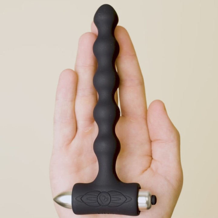 ROCKS-OFF Analplug med vibration PETITE-SENSATIONS-PEARLS