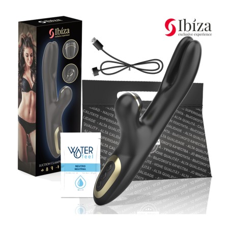 vibrator cu șurub și aspirator clitoridian cu două clipuri hi-tech-50651