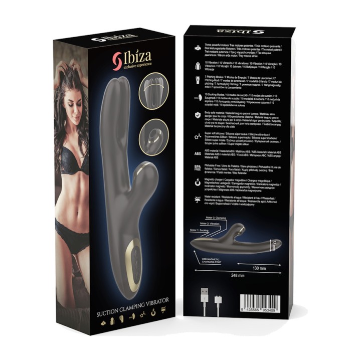 IBIZA TECHNOLOGY Rabbit vibrator with clitoral suction and