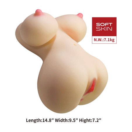 torso femenino realista con vagina y ano fiona 7,1 kg