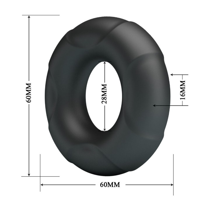 CRAZY BULL Anel de silicone para pênis modelo 12