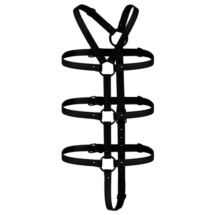 FETISH SUBMISSIVE Arnés de torso y brazos ajustable