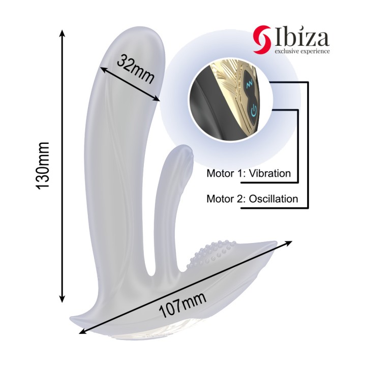 IBIZA TECHNOLOGY Vibrator wearable de punctul G și clitoris