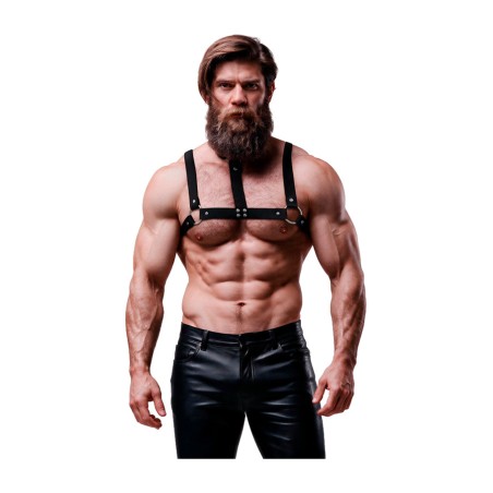 cinto de peito ajustável para homem de ecopelle com colar attitude-44069