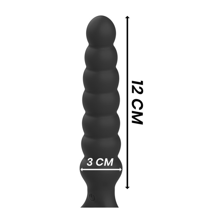 BLACKSILVER Dilatador anal vibrador de silicone potent BOB