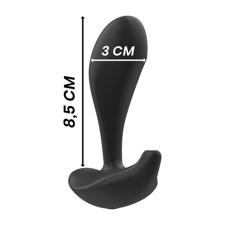 BLACKSILVER Plug anal vibrator de silicione cu control